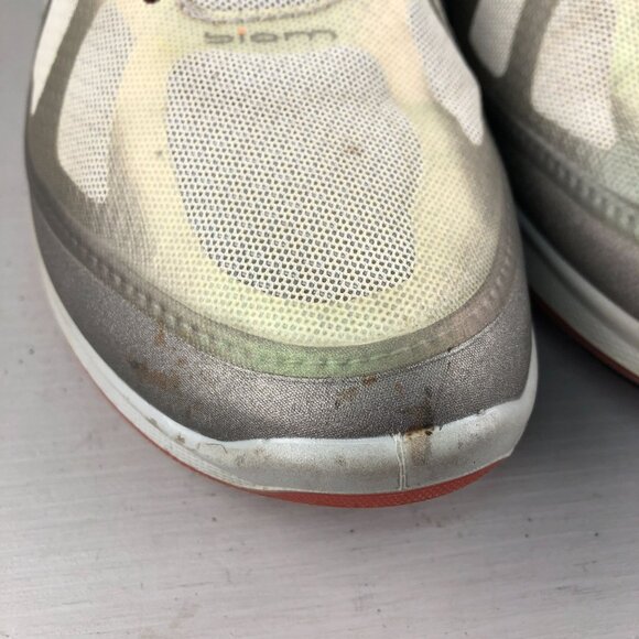 Ecco Women's Size 40 (9-9.5) Performance Biom Fjuel Racer Silver Green Shoes - Picture 3 of 15